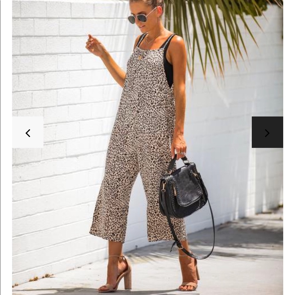 LOUNGING LEOPARD RELAXED JUMPSUIT